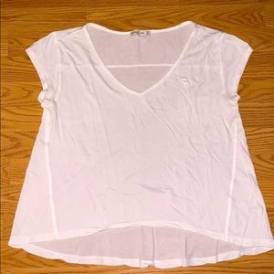 White V-neck Abercrombie & Fitch top